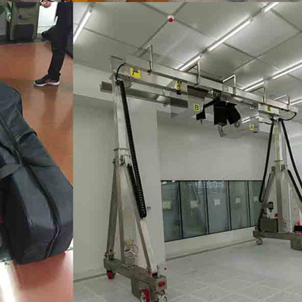 不锈钢手推移动龙门架